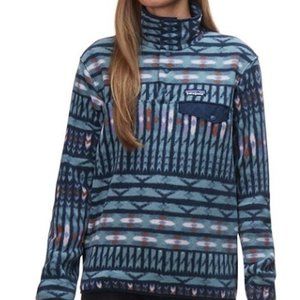 EUC Patagonia Lightweight Synch Snap-T Fleece Pullover Kuta Klash Blue XXS